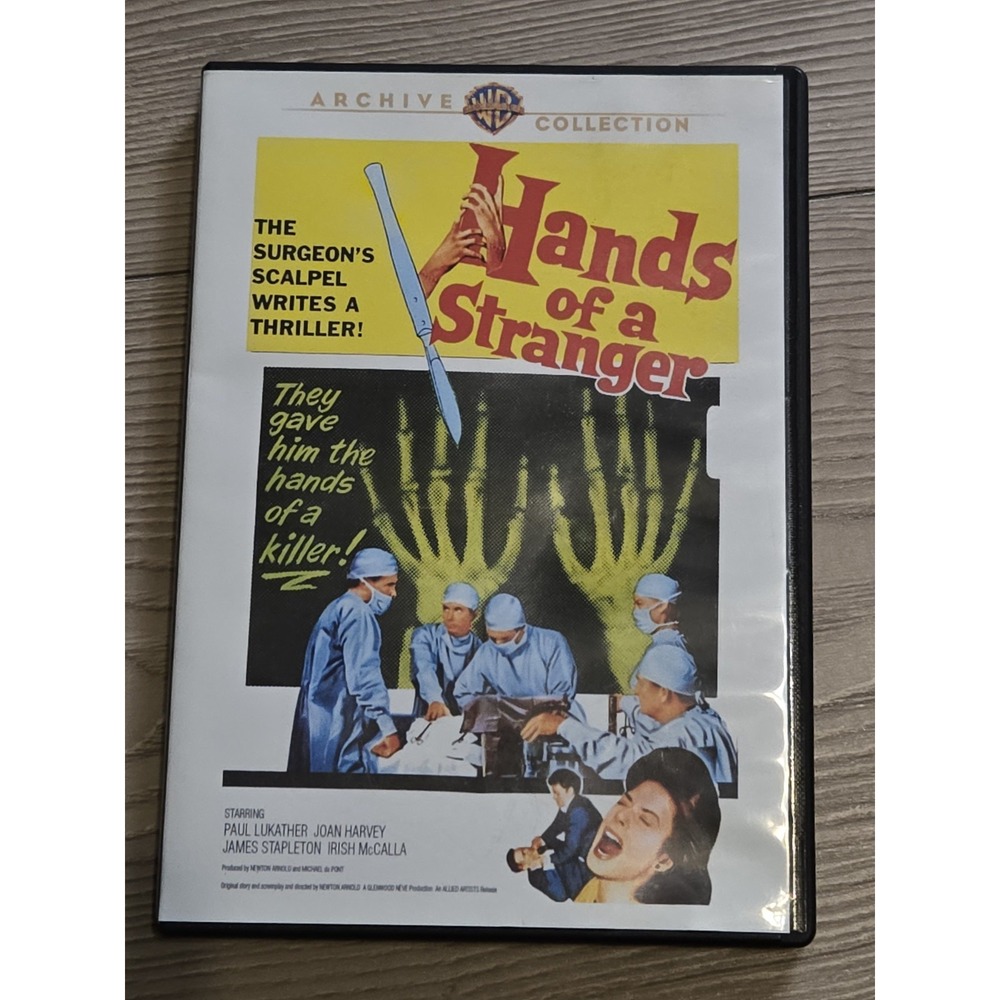Hands of a Stranger (DVD, 2013, Archive) RARE‎ OOP 1960 Movie